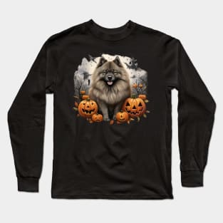 Halloween Keeshond Long Sleeve T-Shirt